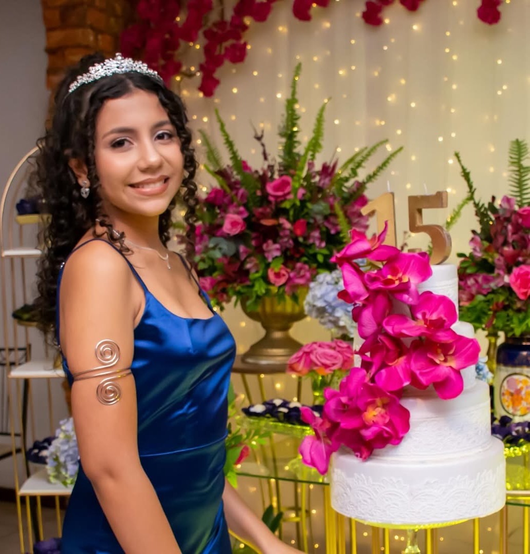 Debutante em sua festa de 15 anos